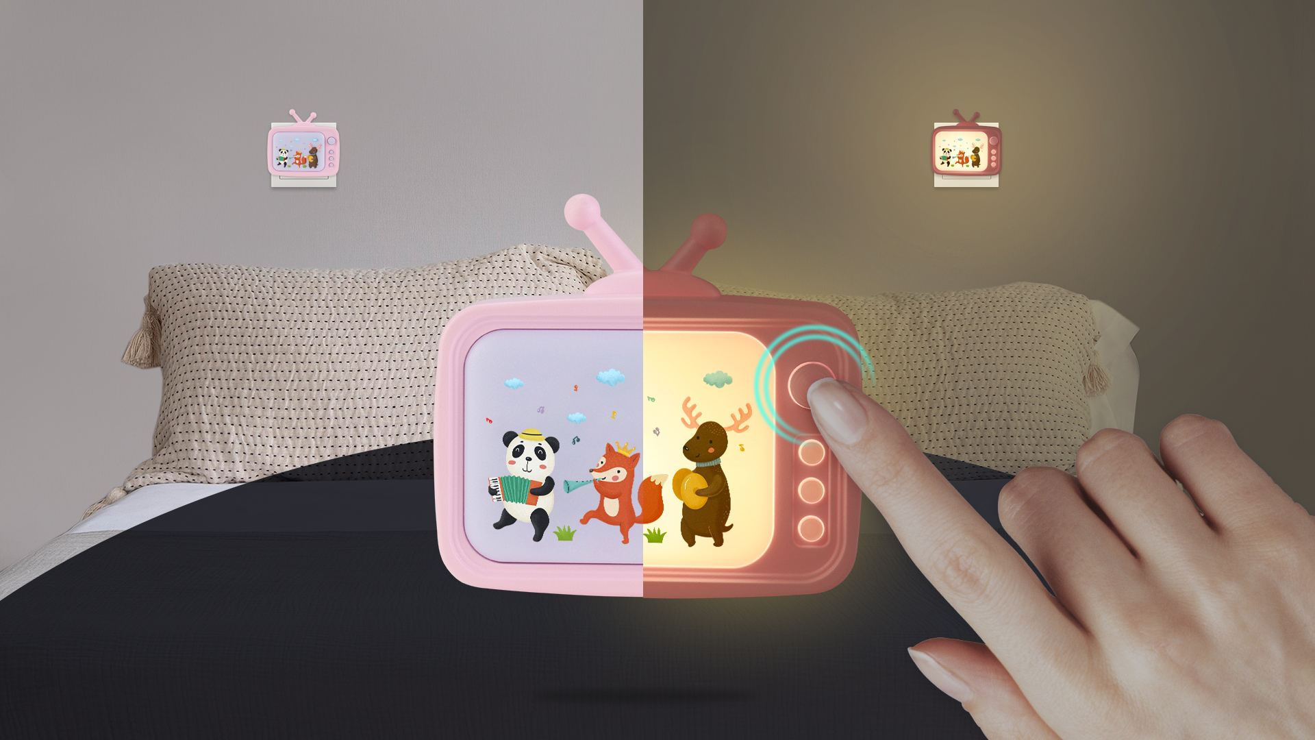 Luce Notturna Da Presa WeTry Con Interruttore - Per Bambini, Neonati E Camera Da Letto - Foto 6