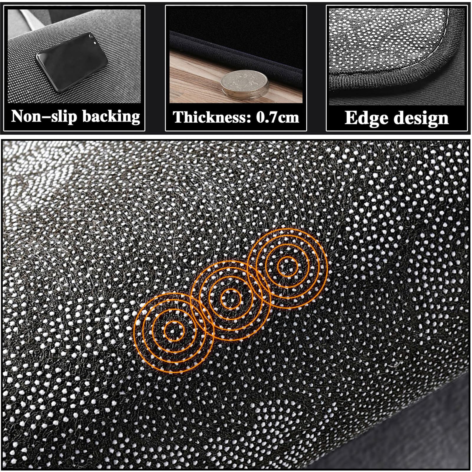 Drummatten trommelmat, drummat, geluiddichte mat, drumtapijten, antislip deken voor elektronische jazzdrumstel basdrumstel snare en andere muziekinstrumentenmat, rechthoekig trommeltapijt 120 x 100 cm