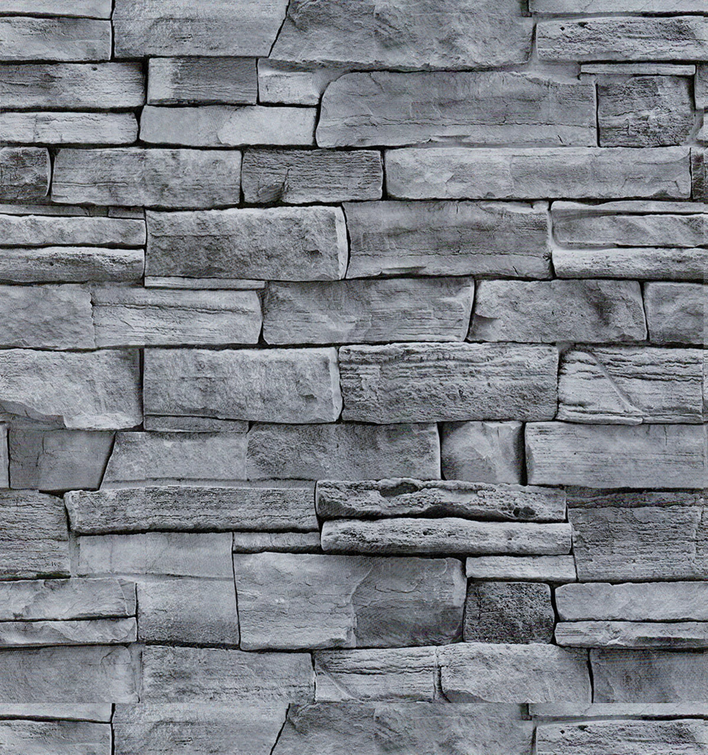 xupingjiti Selbstklebend Tapete Ziegel Wandpapier Vintage Steinoptik Wandaufkleber 44cmX300cm Selbstklebende Folie für Küche Fensterbank