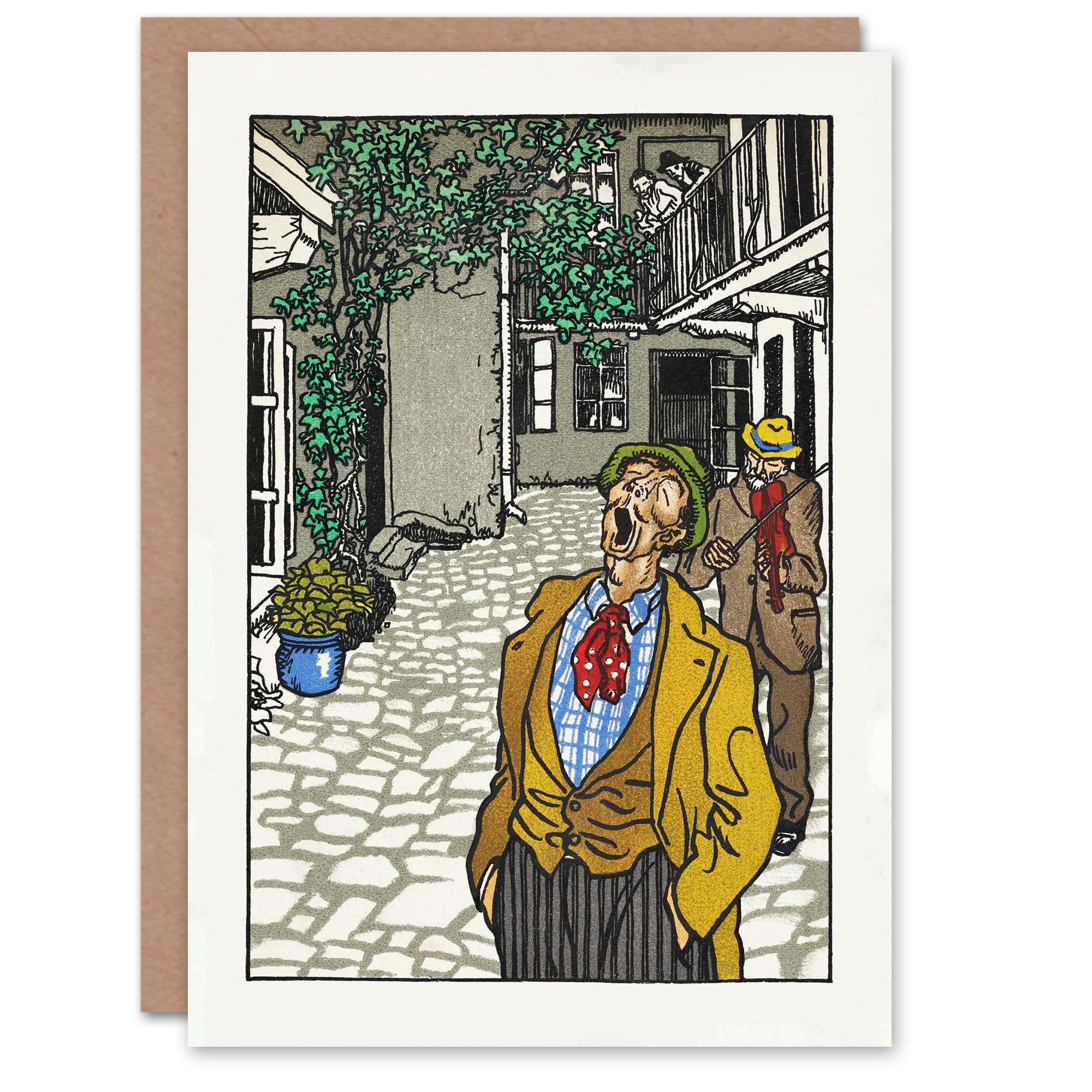 Artery8 Moriz Jung Art Card Naturally Gifted Singer Serenade Painting