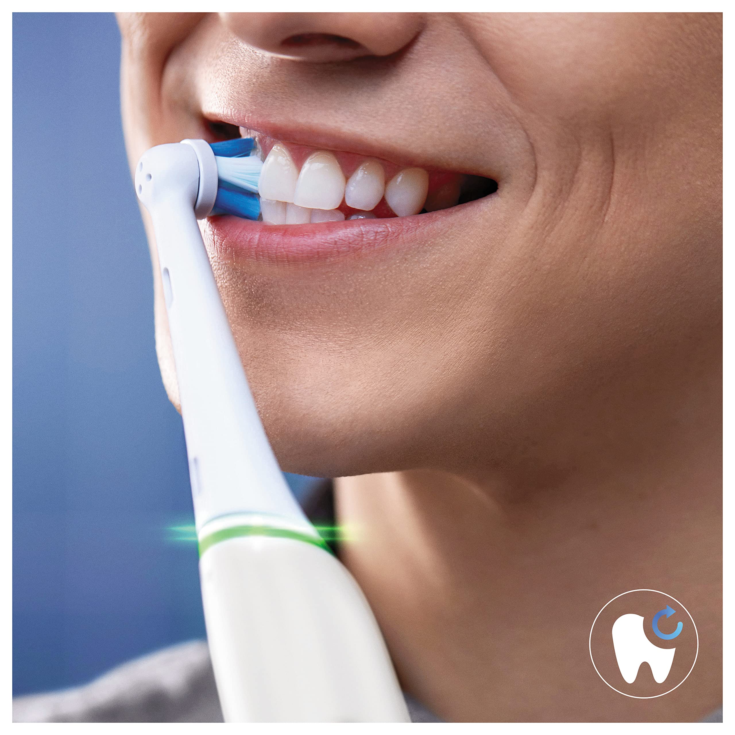 Oral-B iO Ultimative Reinigung Aufsteckbürsten für elektrische Zahnbürste, 6 Stück, ultimative Zahnreinigung, original Zahnbürstenaufsatz für Oral-B iO Zahnbürsten, briefkastenfähige Verpackung, Weiß