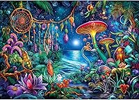 Vista 23 de Blueforest Rompecabezas para adultos de 1000 piezas, rompecabezas de otoño del mercado de la granja, rompecabezas familiar imposible, difícil