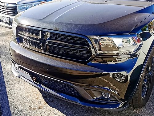 Miniatura 7 de iJDMTOY Kit de reubicación de placa de matrícula sin taladro para rejilla delantera, compatible con Challenger Charger Durango Grand Cherokee con