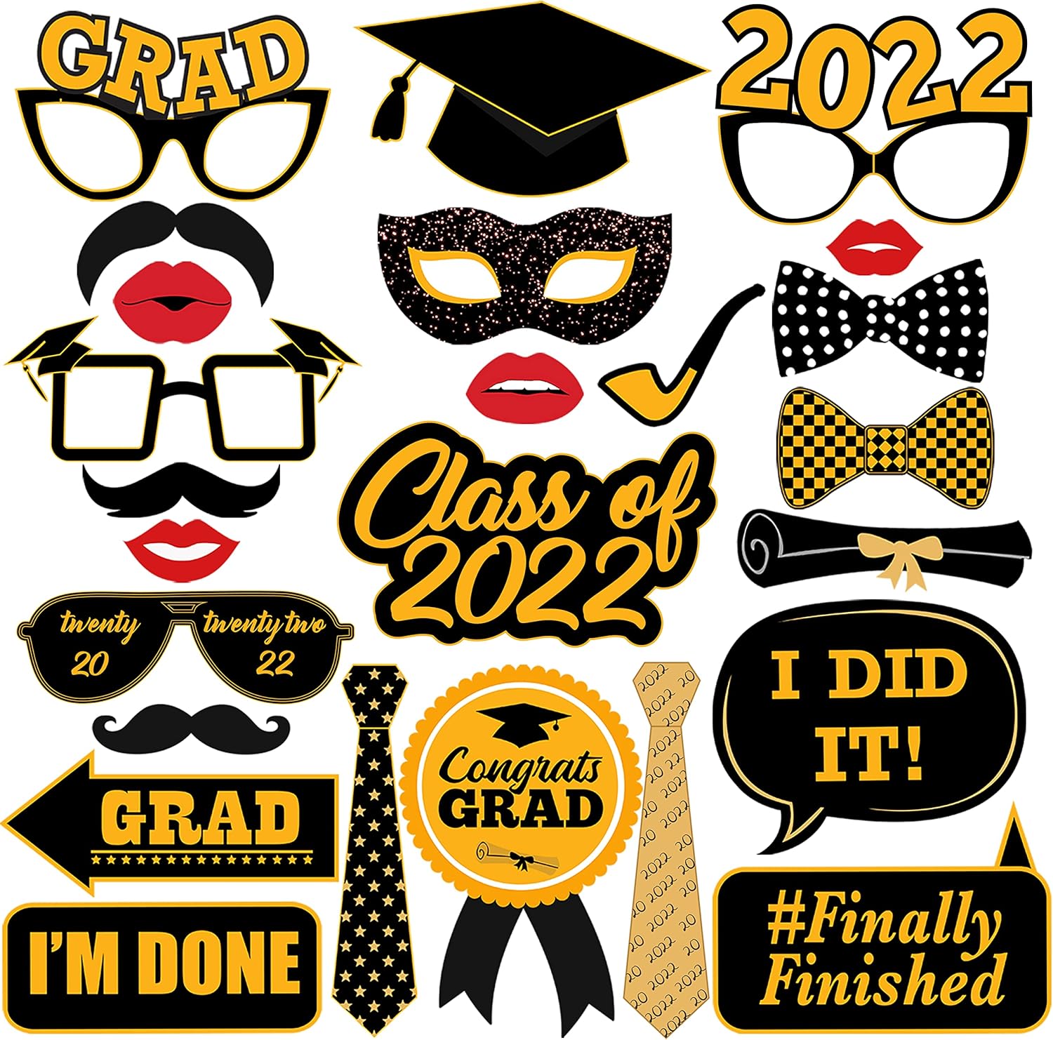 Graduation Photo Booth Props 2022 Pack Of 25 Canada Ubuy