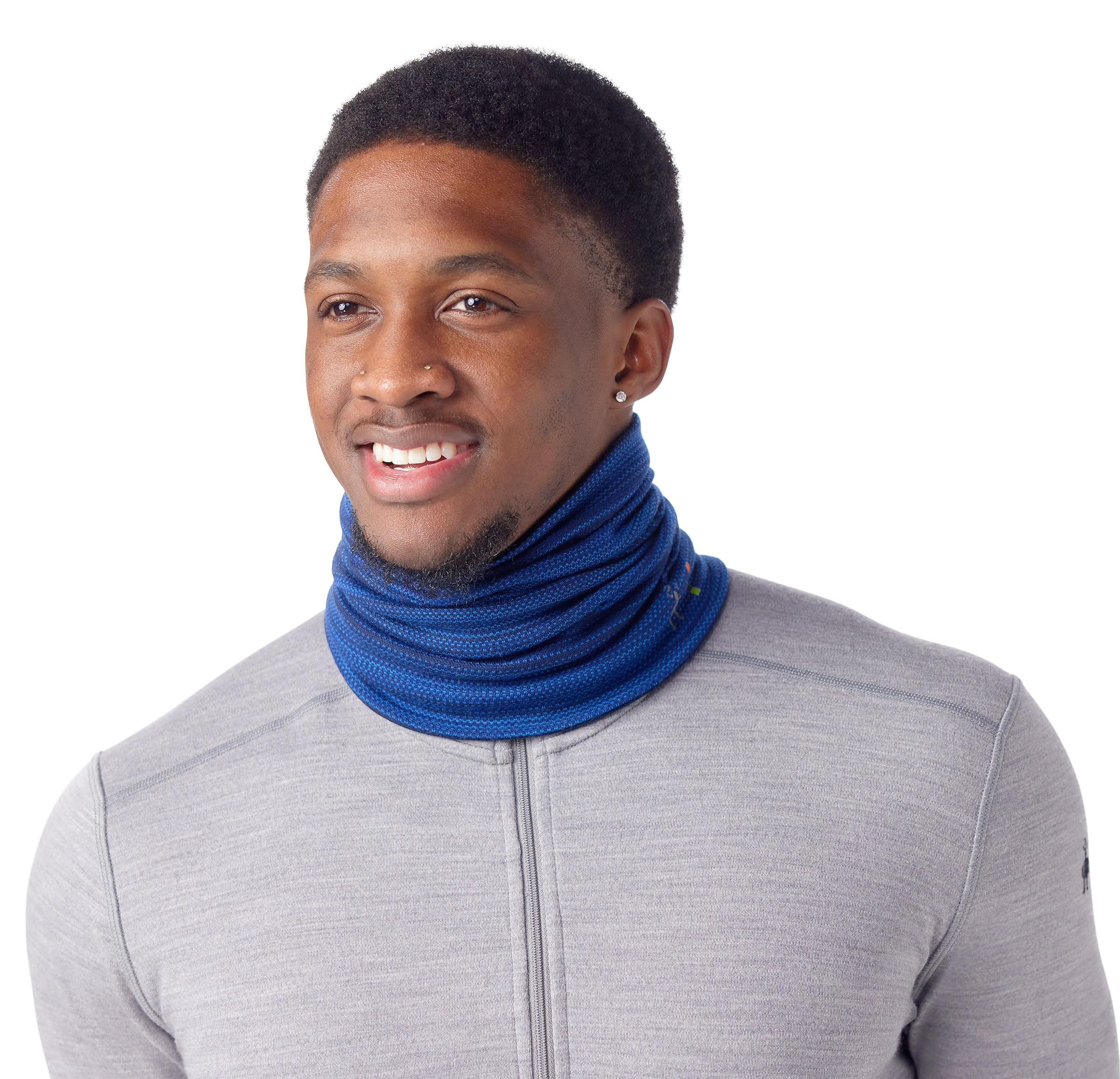 Smartwool, Unisex, Thermal Merino Reversible Neck Gaiter, Deep Navy Color Shift, One Size,