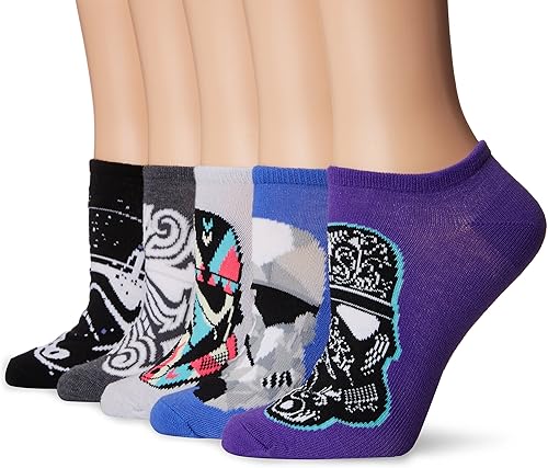 STAR WARS womens Classic 5 Pack No Show Ankle Socks