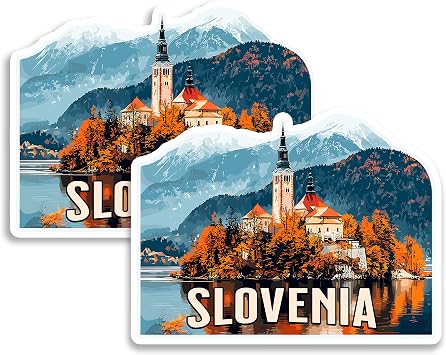 Slovenia Fridge Magnet 4 Inch 2-Pack Vinyl ID44999