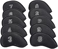 Vista 1 de 10 unids/pack nuevo Meshy Golf Iron Covers Set Golf Club Head Cover Fit Most Irons