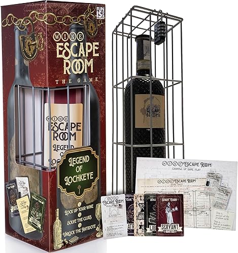 Boxer Gifts Wine Escape Room - Desbloquea la jaula para recibir botella  Divertida caja de rompecabezas para adultos  Regalos de vino inusuales para