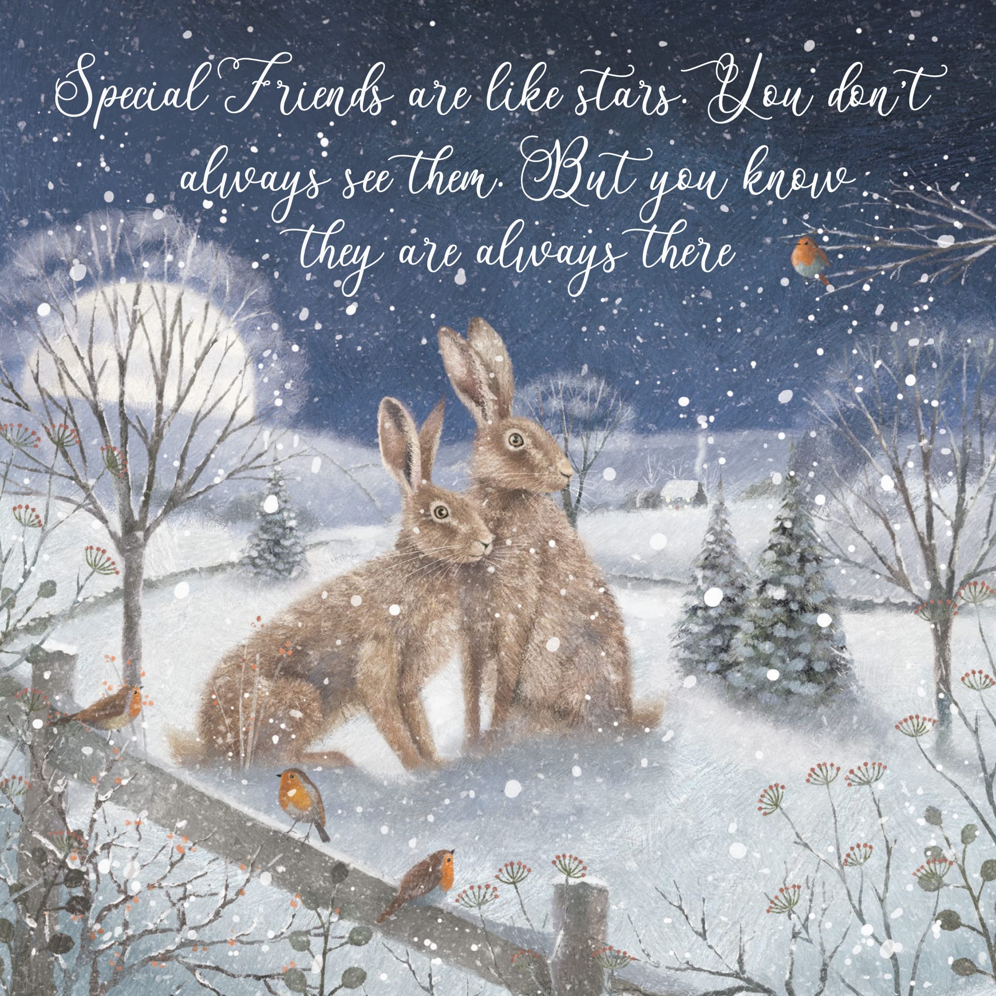 Hunts England, Special Friends Are Like Stars Christmas Card, 'Christmas Eve', Milo's Gallery Collection - Image 2