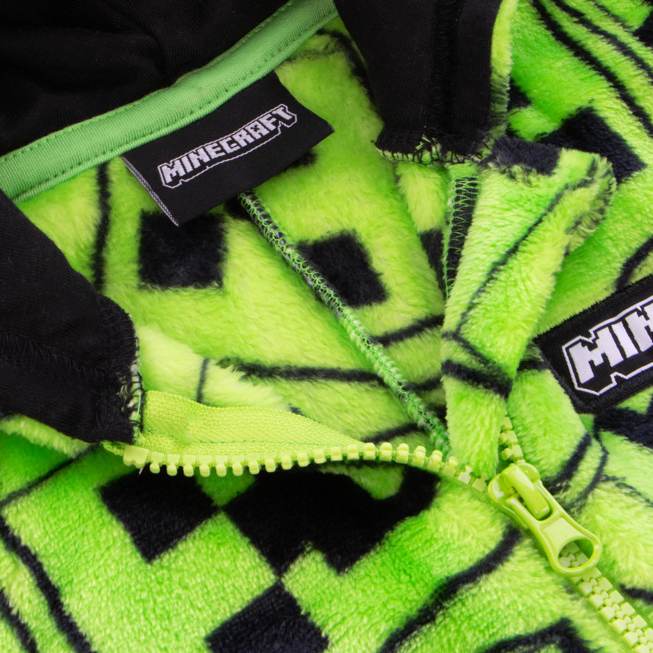 Minecraft Surpyjama Garcon, Creeper Combinaison Pyjama Enfant, Pyjama Combinaison Enfant Polaire