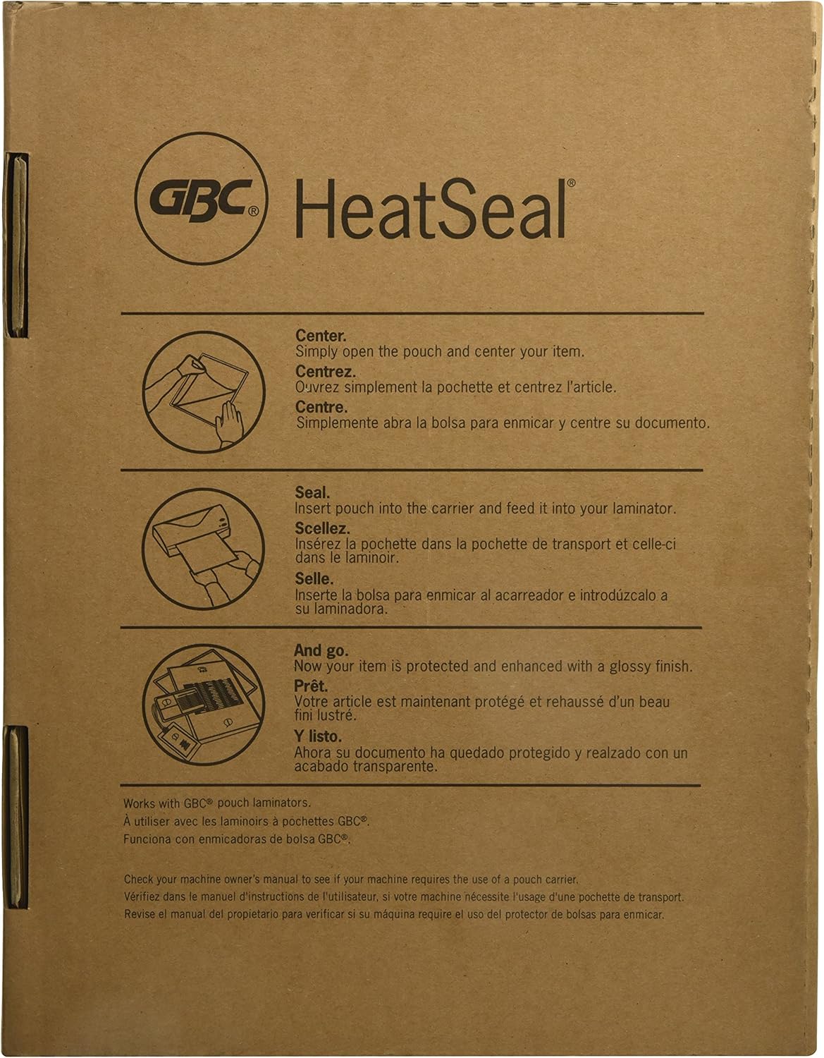 GBC Swingline Thermal Laminating Sheets / Pouches, Letter Size, 5 Mil, Heat Seal Ultra Clear, 100-Count (3200654)