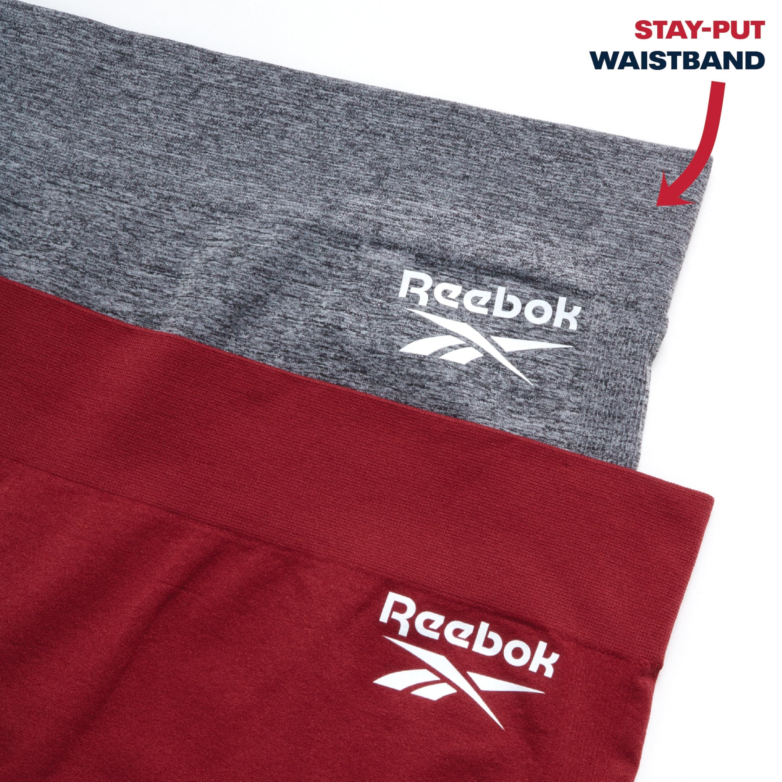 Reebok Biancheria intima da donna senza cuciture, confezione da 4