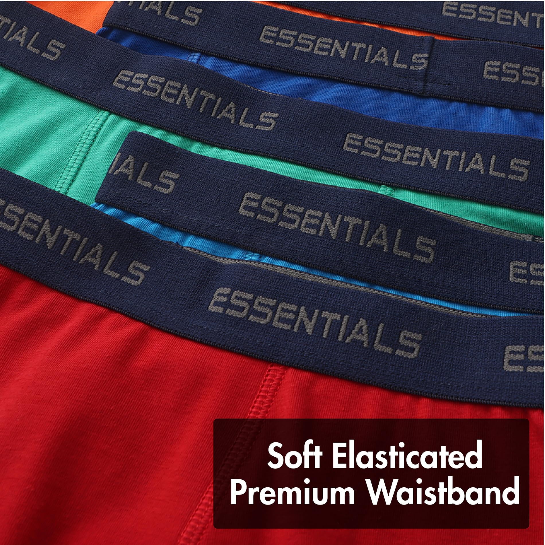 The Essentials Wardrobe Bokserki chłopięce 5-pak majtek bielizna czarny szary wzór kolorowy rozmiar 2-13 lat