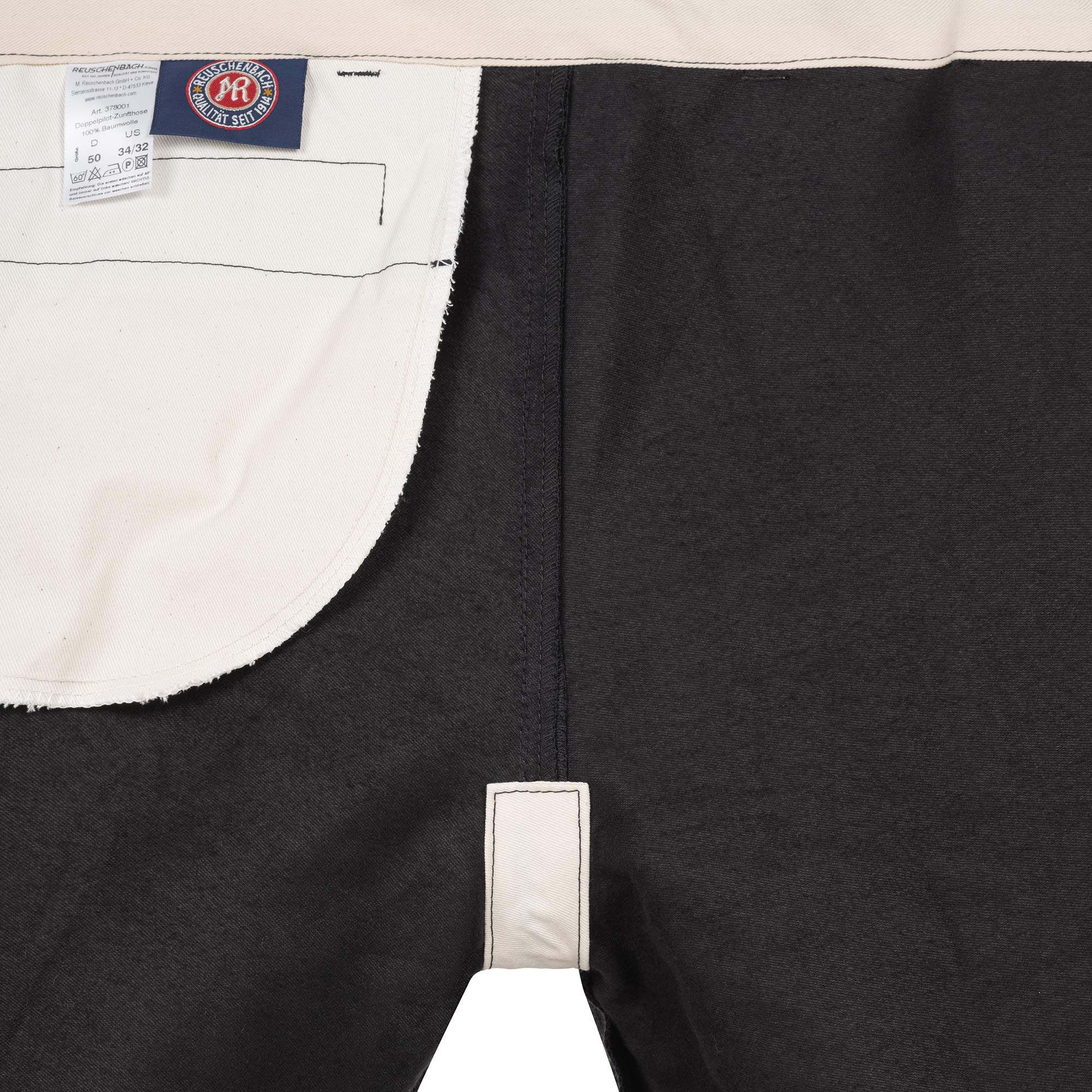 Zunfthose Doppelpilot ohne Schlag, Kniepolstertaschen, 100% Baumwolle, 520 g/m², Robust & Langlebig – Ideal für Handwerker