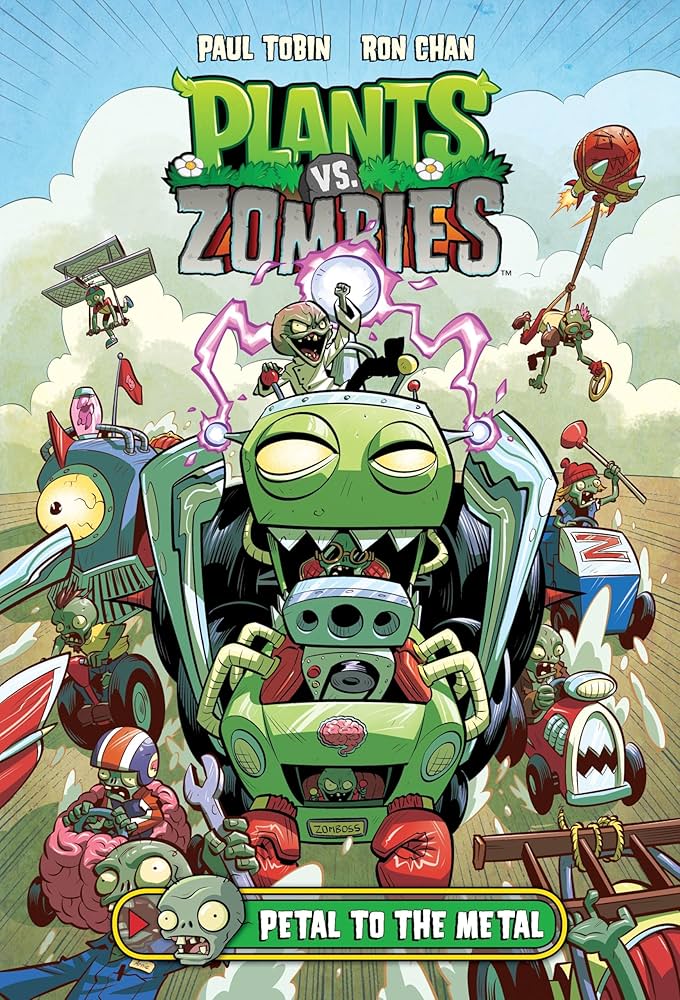 【英語コミック】PLANTS VS. ZOMBIESシリーズ Amazon.com: Plants vs. Zombies Volume 5: Petal to the Metal