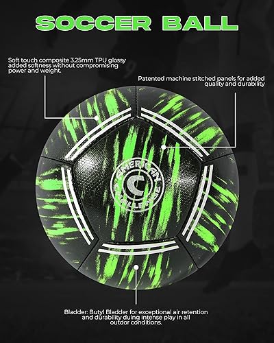 Miniatura 6 de American Challenge Kura Balón de fútbol Tamaño 3, 4, 5 Balón de fútbol tamaño 5 y 4 Pelotas de fútbol duraderas para entrenamiento, práctica y