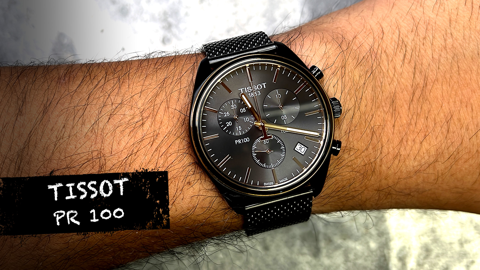 Watch Review On the Wrist Tissot PR 100 Chronograph Mesh Bracelet