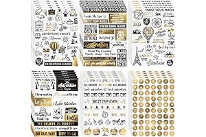 30 Sheets Vintage Travel Stickers for Scrapbooking and Journaling