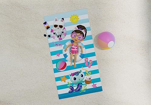 Miniatura 4 de Franco DreamWorks Gabbys Dollhouse - Toalla de baño de algodón súper suave 58 x 28 pulgadas producto oficial de Gabbys Dollhouse