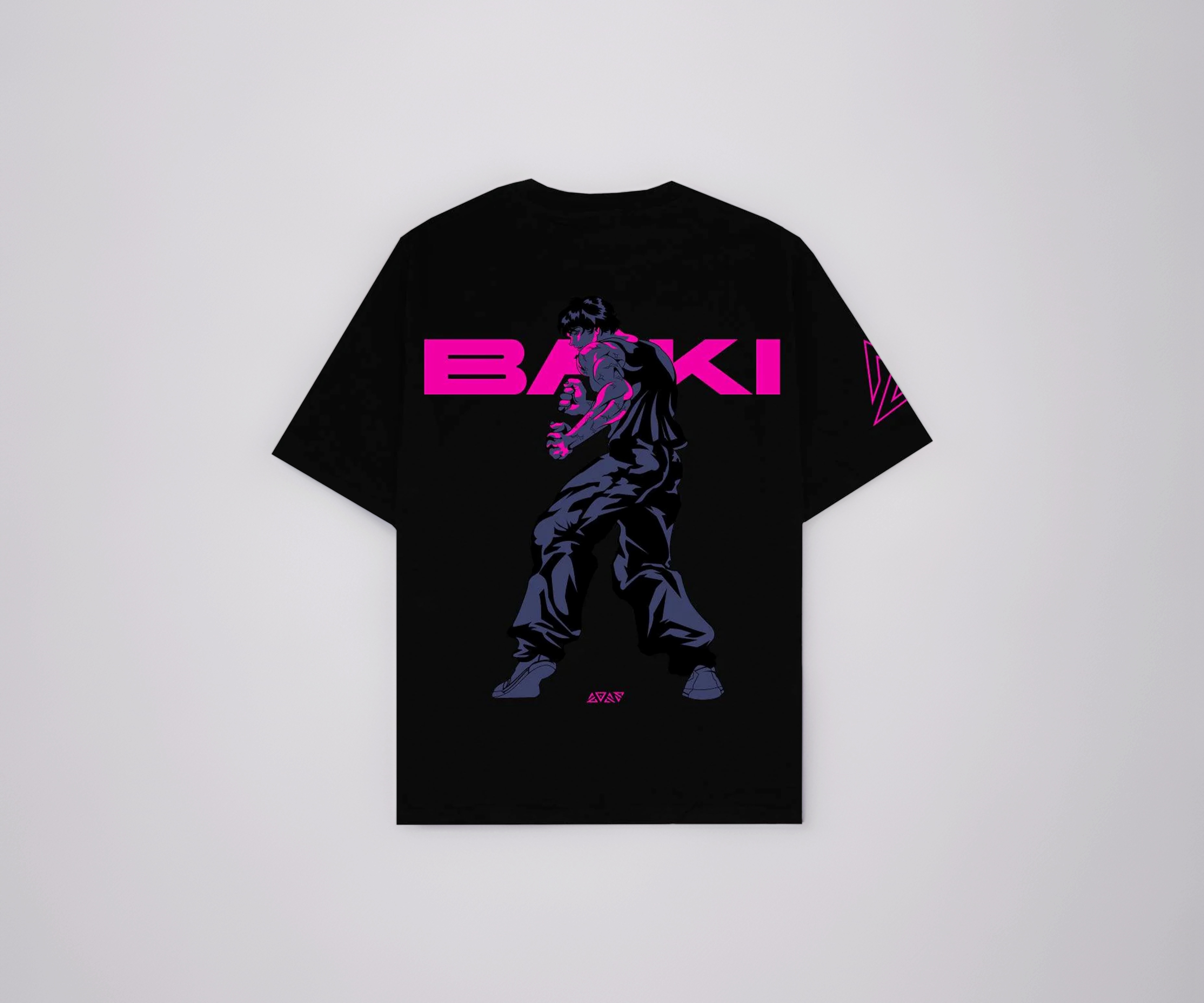 Buy ZAMS Baki Hanma Black Oversized T-Shirt Premium Cotton, Unisex