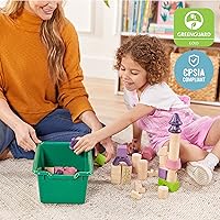 Vista 6 de ECR4Kids Cubo de almacenamiento frontal con cucharada, organización multiusos, surtido, 5 piezas