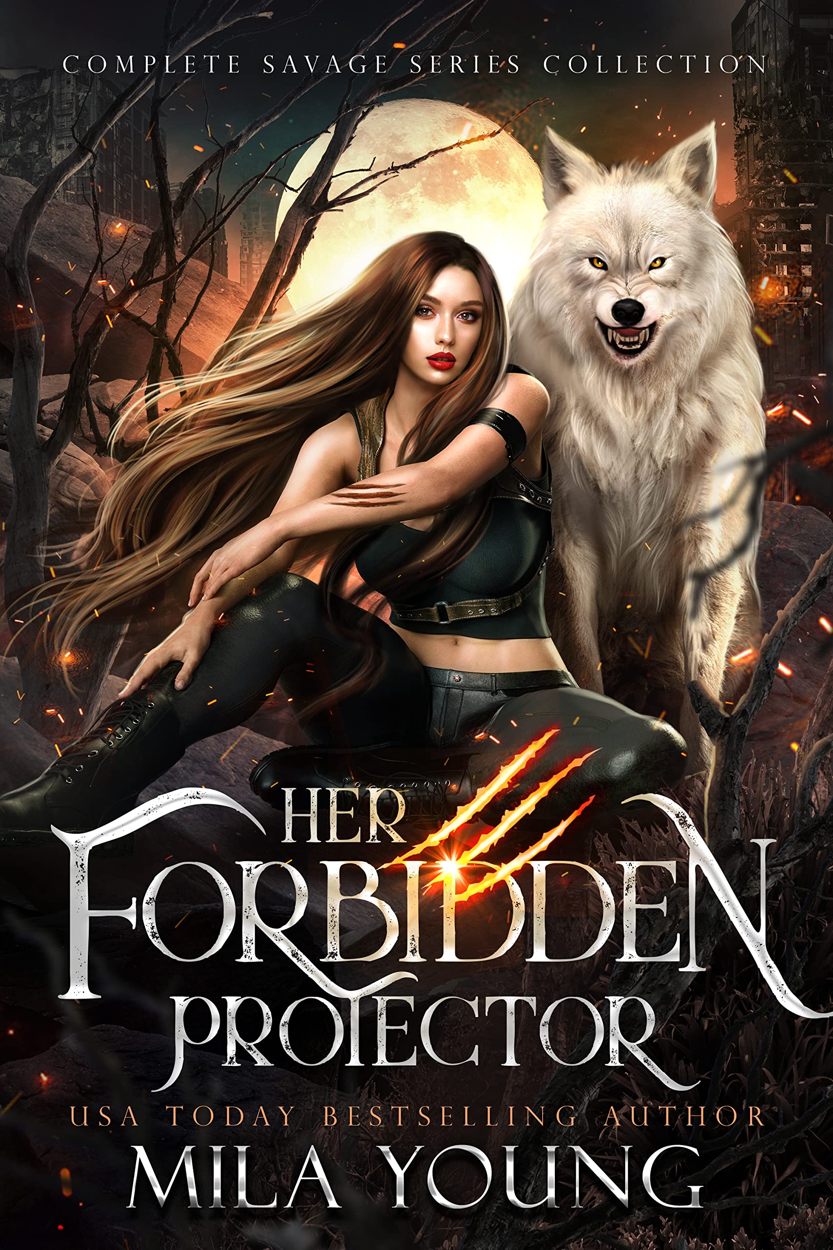 Cover of Her Forbidden Protector: Complete Savage Series Collection