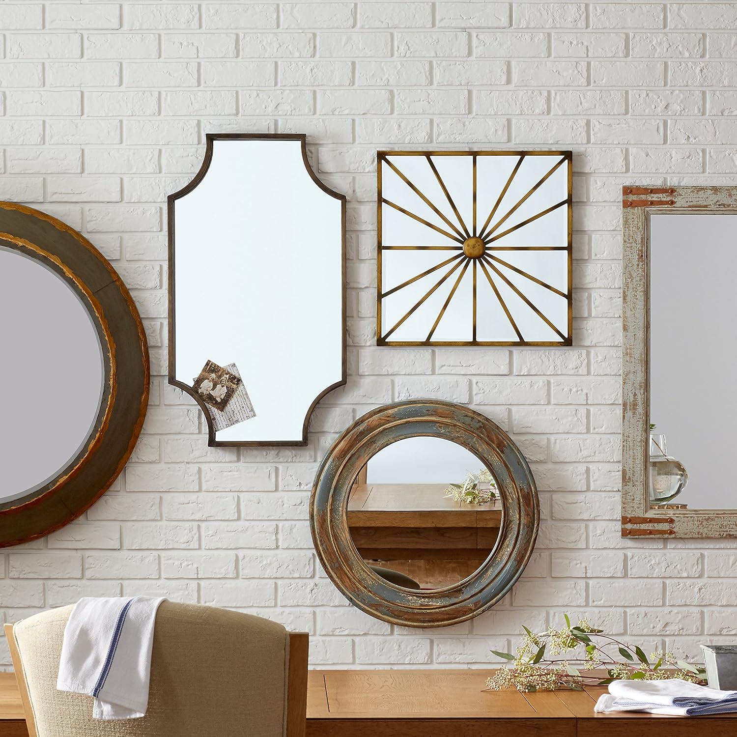 🔥 Amazon Brand – Stone & Beam Antique-Style Metal Frame Hanging Wall Mirror Decor, 32 Inch Height, Brown Exсluѕіvе Dіѕсоunt 50% Prісе Amazon Brand – Stone & Beam Antique-Style Metal Frame Hanging Wall Mirror Decor, 32 Inch Height, Brown