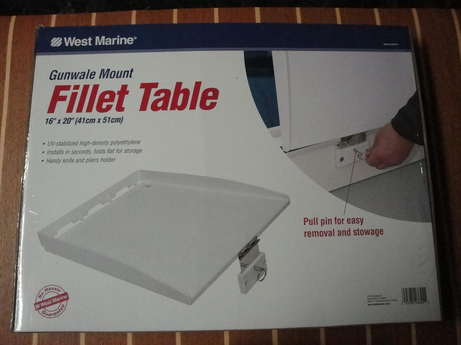Fillet Table / Bait Prep Station Boat Gunwale Mount 16" x 20" West