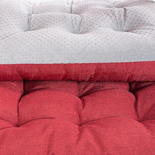 Miniatura 5 de SEKUMDAN Cojines para sillas de interiores y exteriores, 20 x 20 pulgadas, cojines de asiento de patio de primera calidad, cómodos, con relleno de