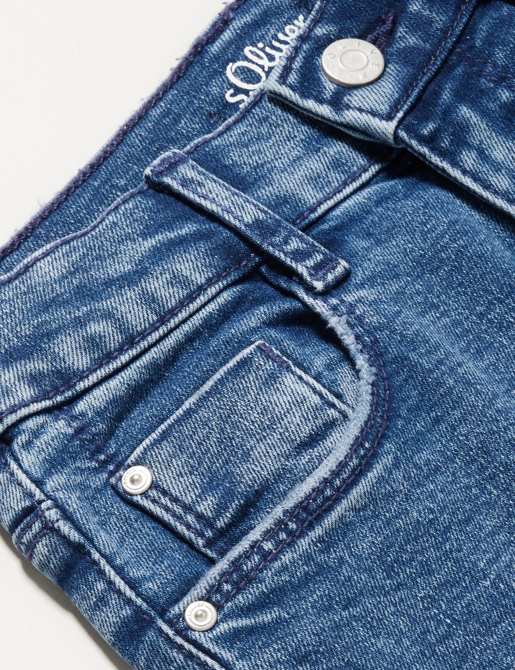 s.Oliver Junior Mädchen Jeans Hose, Flared Leg Blue 152/SLIM