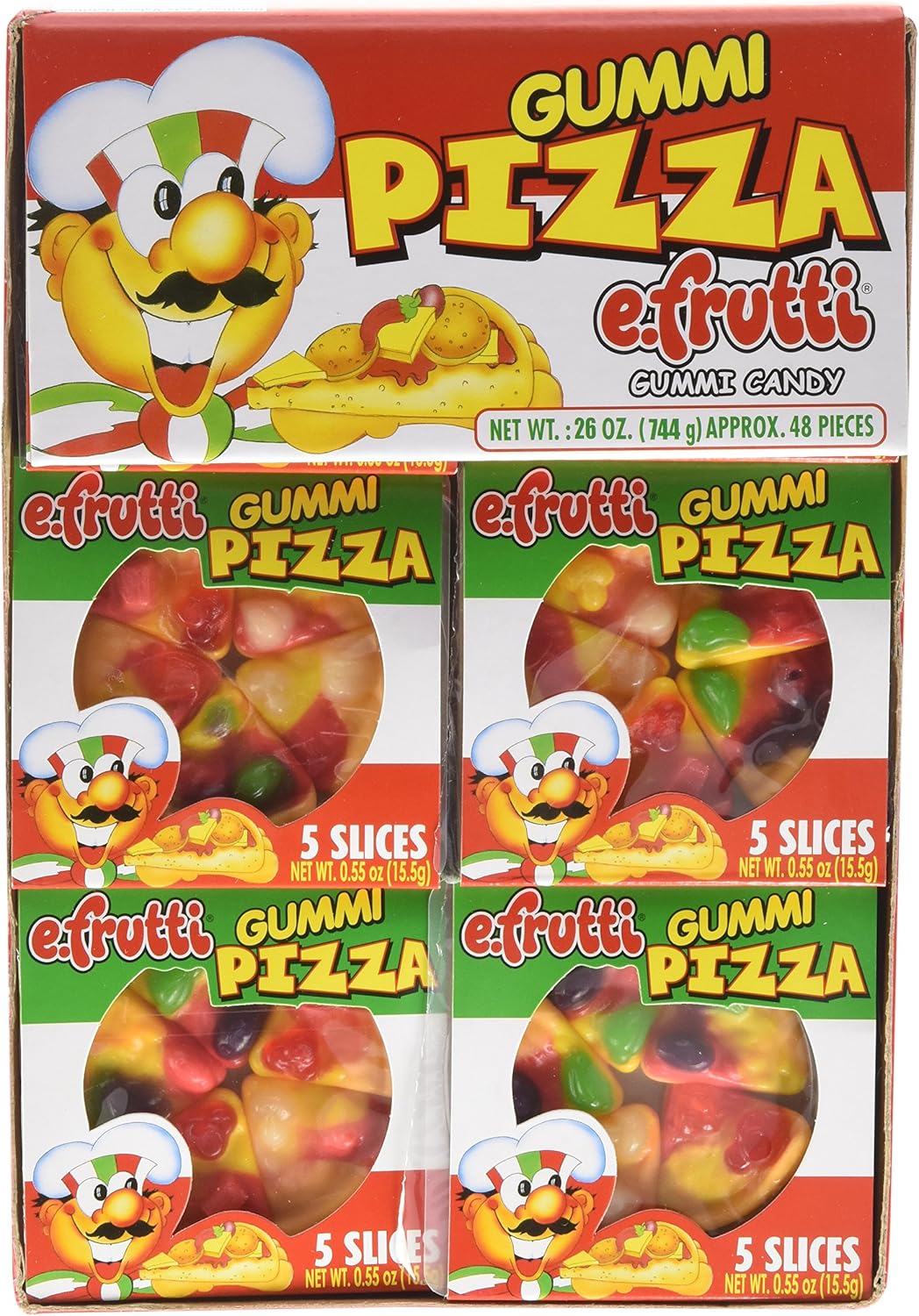 Gummi Pizza by EFruitti 48 Count Wt. 26oz) Amazon.ca Grocery