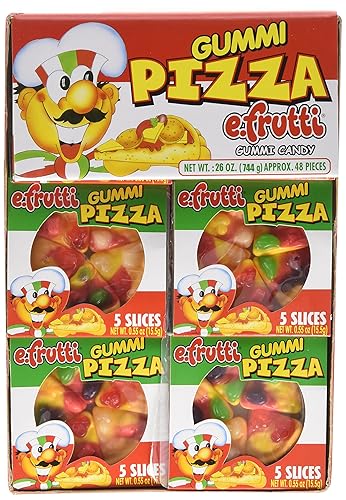 Miniatura 1 de Caramelos de goma Gummi Pizza de efruitti 48 unidades peso neto 26 onzas