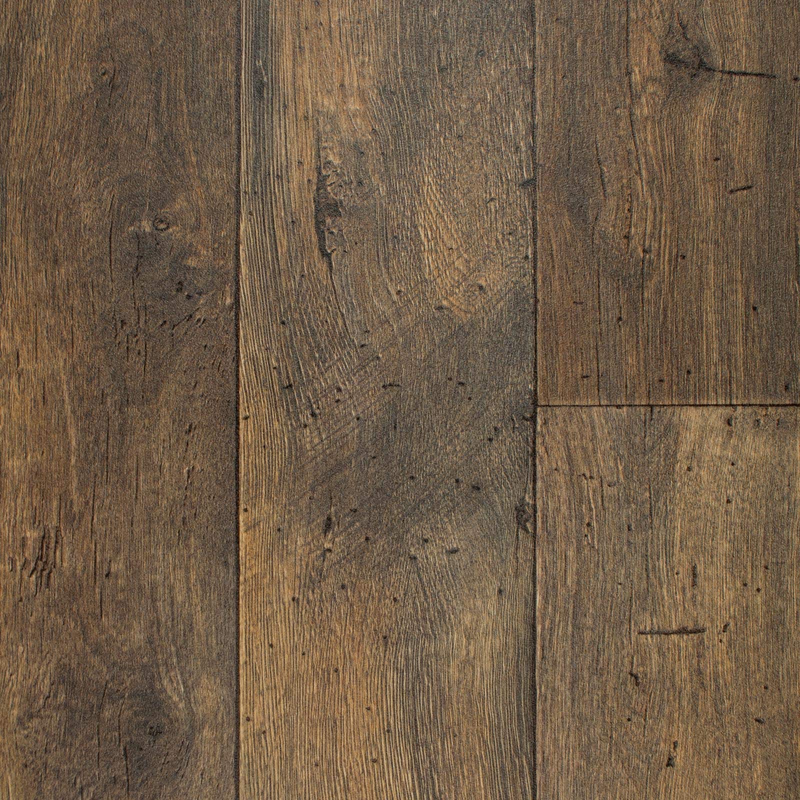 247Floors Wood Plank Effect Magic Vinyl Flooring Realistic 2.8mm Slip Resistant Foam Backed Lino (Aged Brown Planks, 2m x 3m / 6ft 6" x 9ft 10")