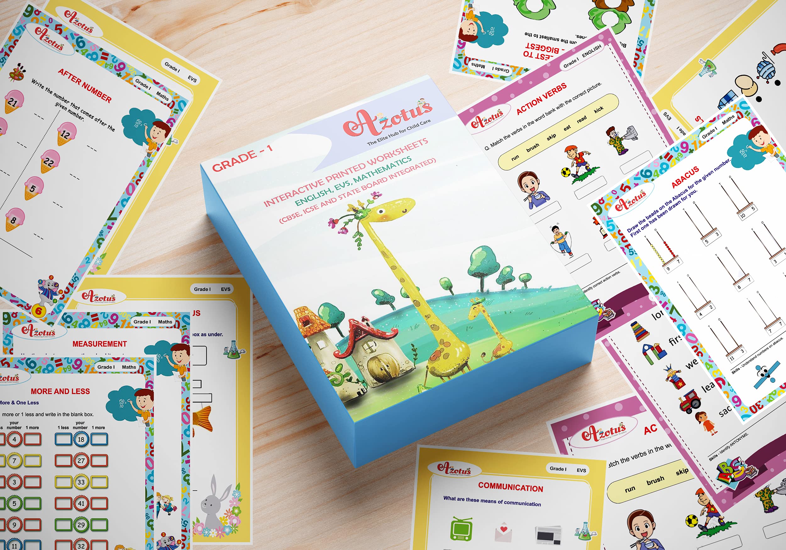 Azotus Worksheets Class 1 Worksheets For Kids English Maths Evs ...