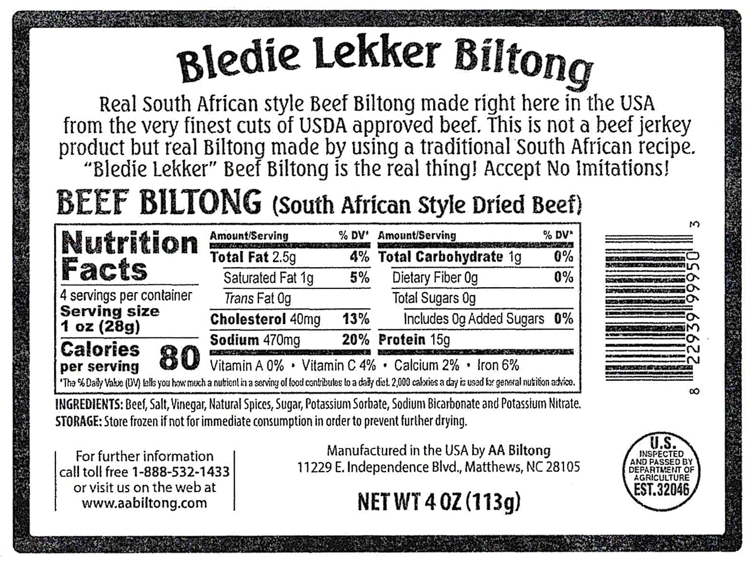 Bledie Lekker® 4 Pack Sampler - Biltong, Droewors, Sosatie, Spicy Peri-Peri Chili