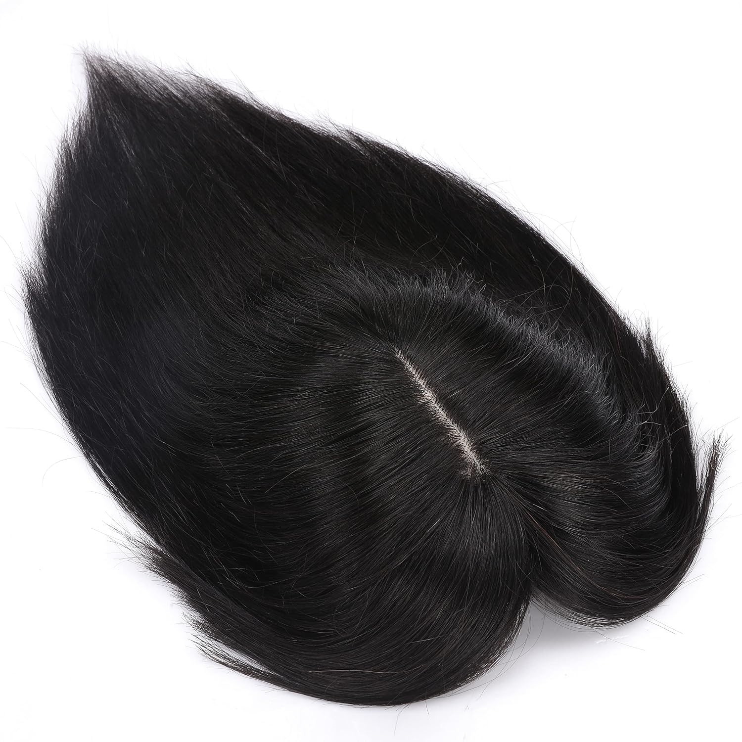 Hairro Human Hair Toppers - 12 Inch Dark Brown Hairpieces