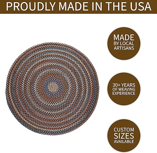 Miniatura 48 de Tapete reversible de lana, texturizado, grueso, trenzado. , Lana, Azul (Blue Dragon) Roca Negra,Azul (Blue Dragon),Mezcla azul y verde,Rojo