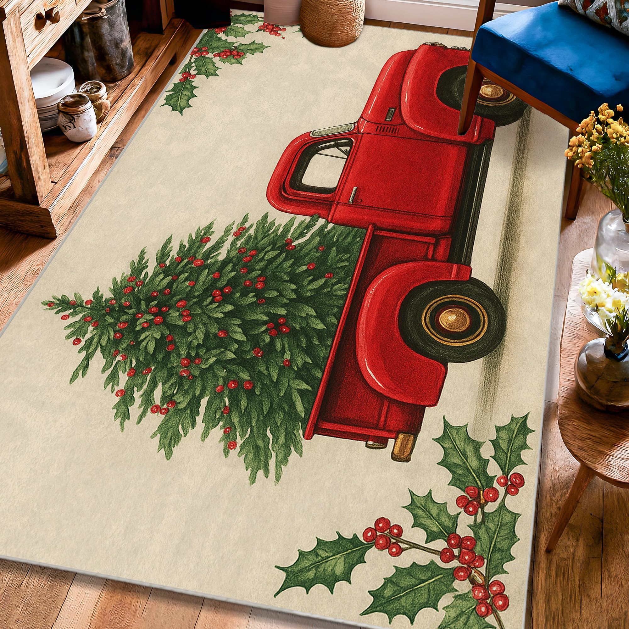 Tapis de sol rectangulaire salon et bureau à poils courts 1,2 x 1,8 m