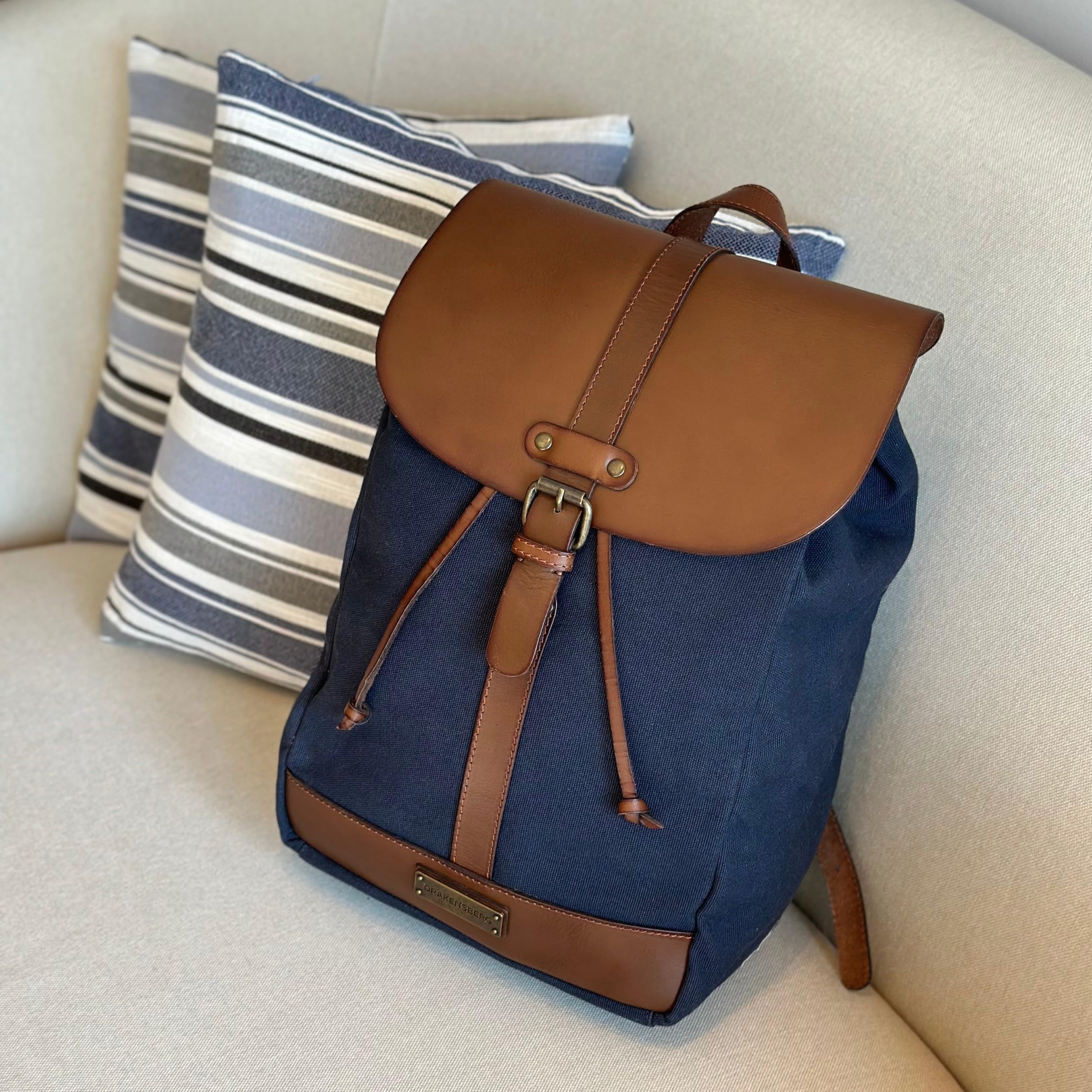 DRAKENSBERG Canvas Rucksack 'Charly' für Damen und Herren - im puristischen Vintage-Design, nachhaltig handgemacht für jeden Tag