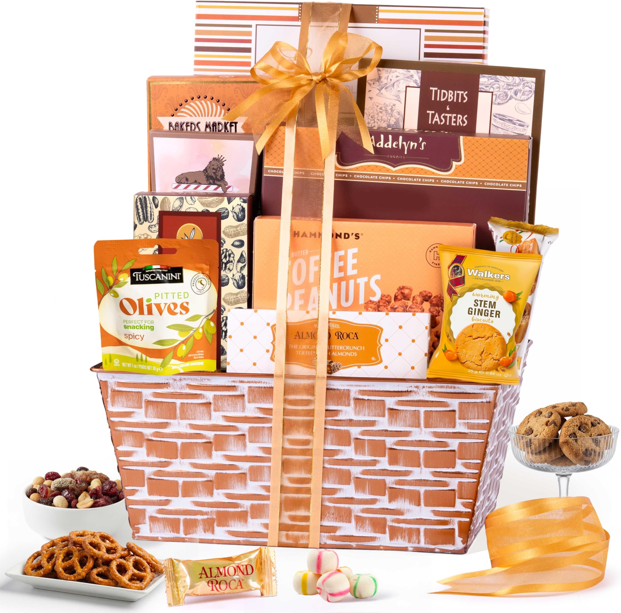 Mother's Day Basket, Gift Basket with Gourmet Snack Assortment for Mom, Her, Thank You, Congratulations, Corporate Gifts, Kosher