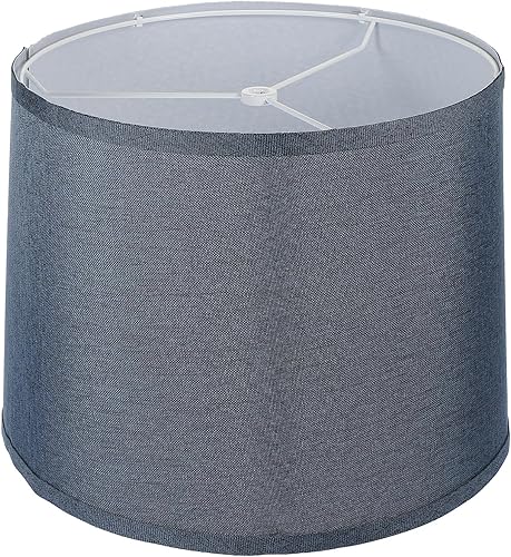 USHOBE Accesorios de escritorio, pantallas de lámpara para lámparas de pie, pantalla de lino, cubierta de lámpara rústica, pantalla de tela,