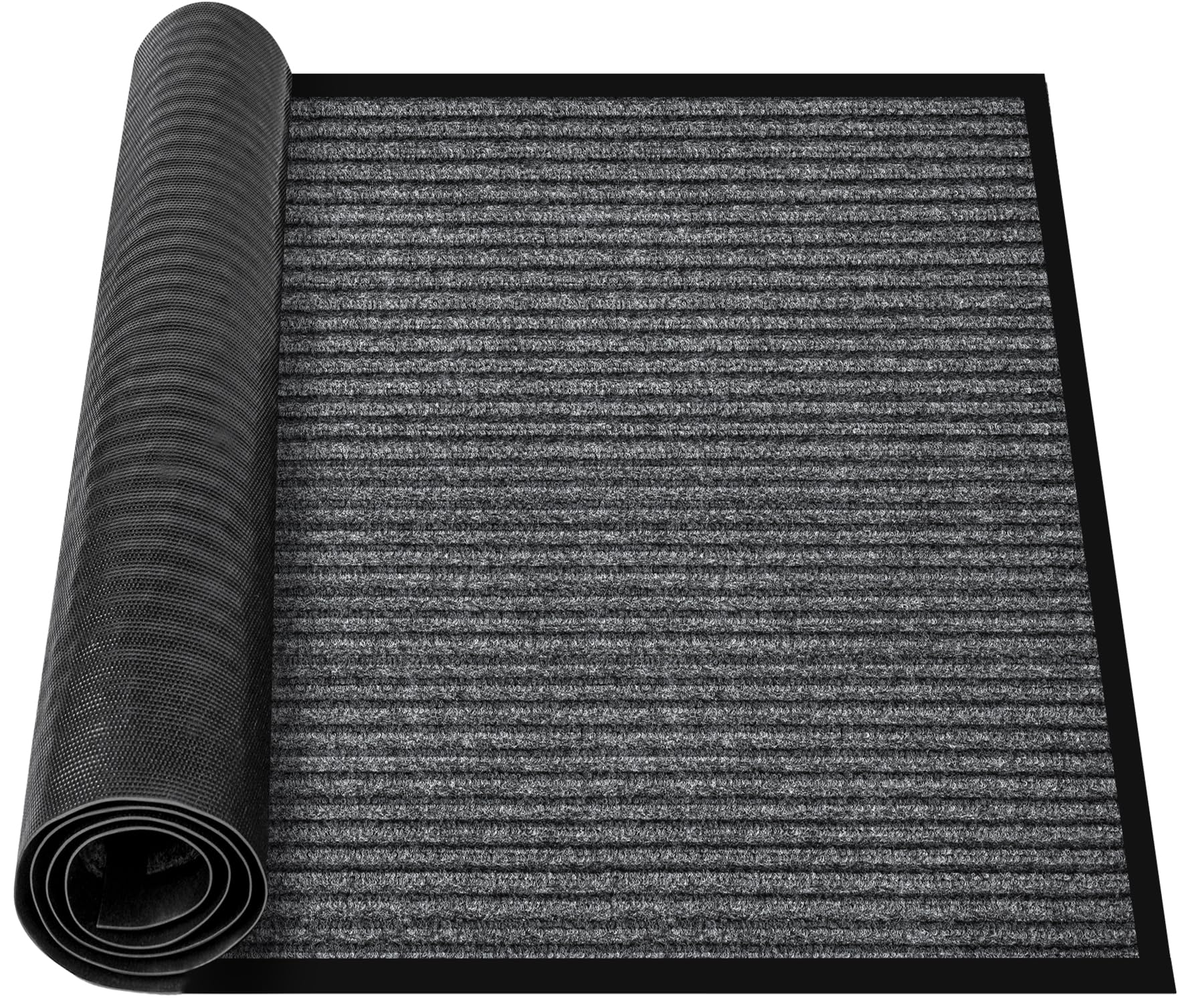MYFAMIREA Commercial Floor Mat 3' x 5' Extra Large Front Door Industrial Rug Heavy Duty Brush Step Entrance Mat Weather Utility Rug with Non Slip Rubber Backing Low Profile for Entryway, Charcoal Grey — Amazon image 25