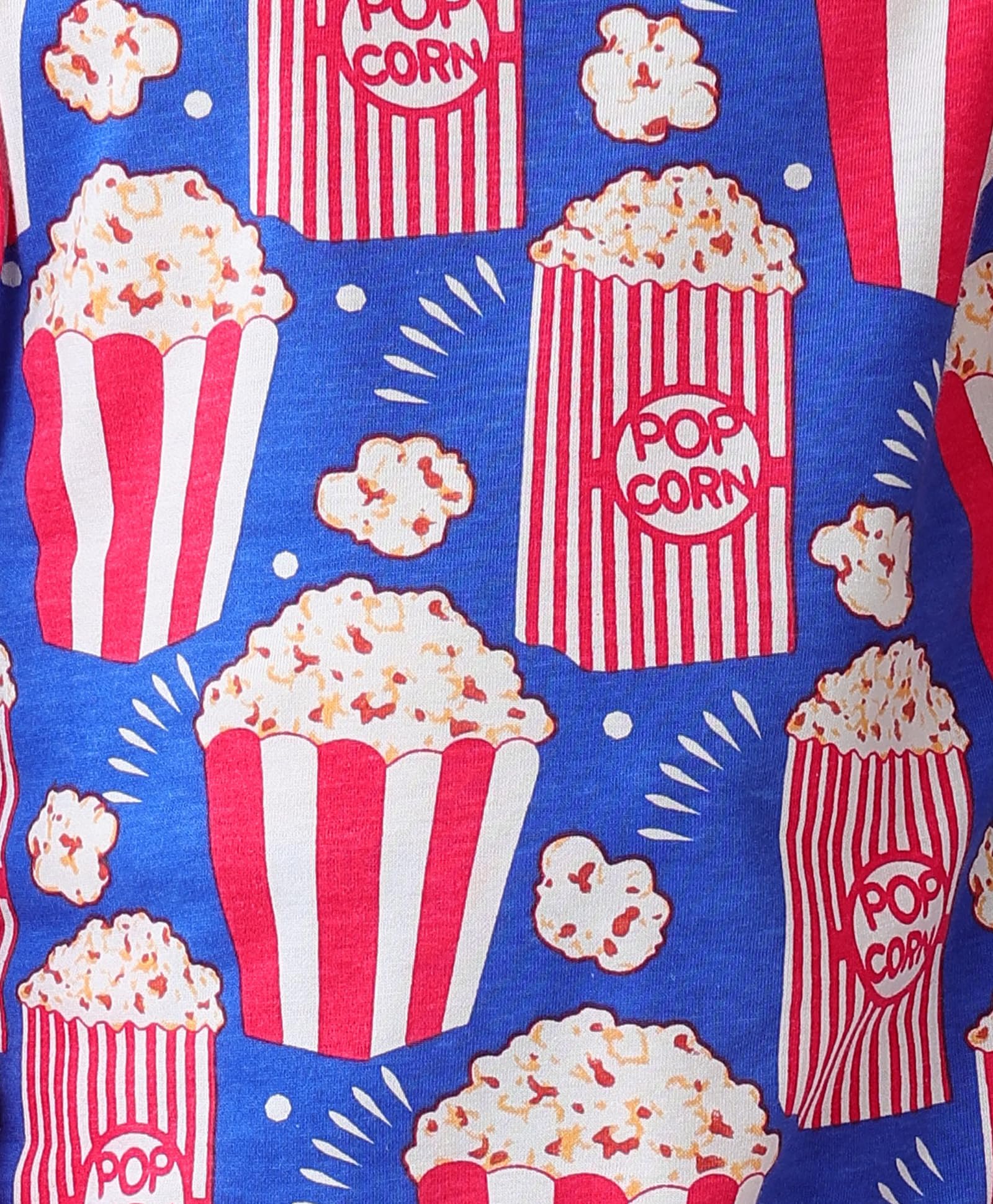 ANTHRILO Popcorn Blue Long Sleeve Pyjama Set - Blue | 6-12 Months - Image 4 thumbnail