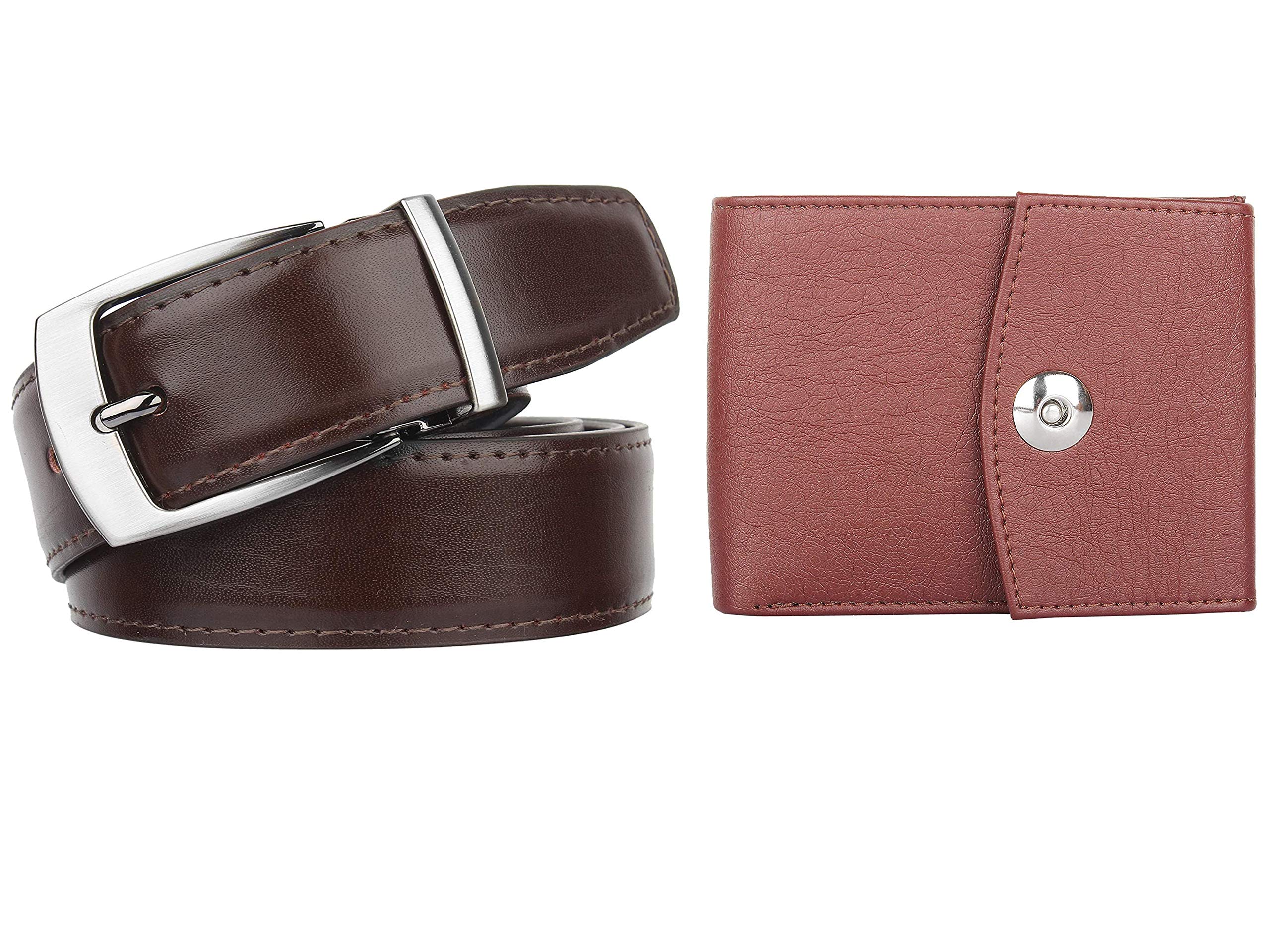 Amicraft Men's Combo Pack of Wallet & Belt Gift set