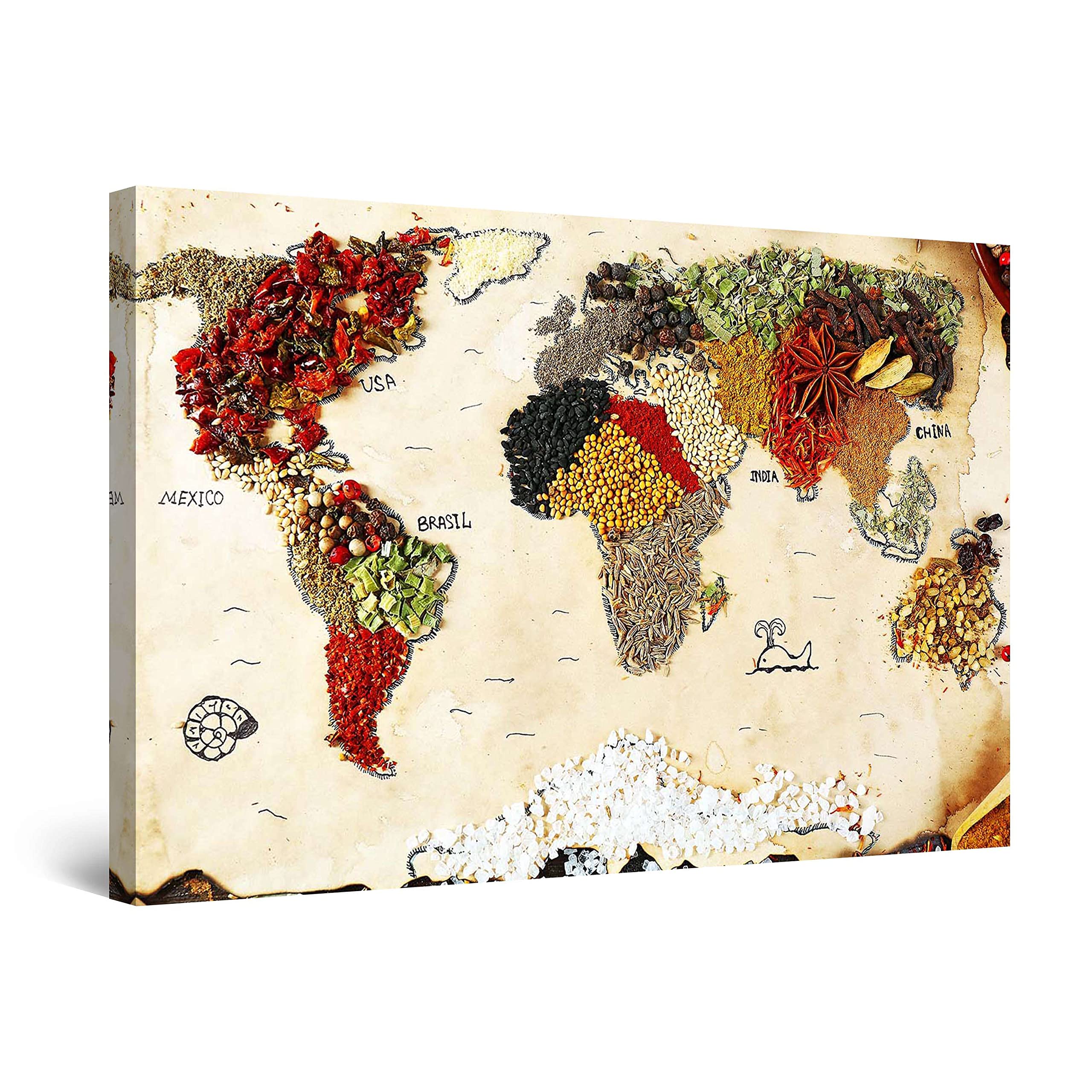 Amazon.co.jp: Startonight キャンバス ウォールアート 世界地図 Amazon.co.jp: Startonight キャンバス ウォールアート 世界地図