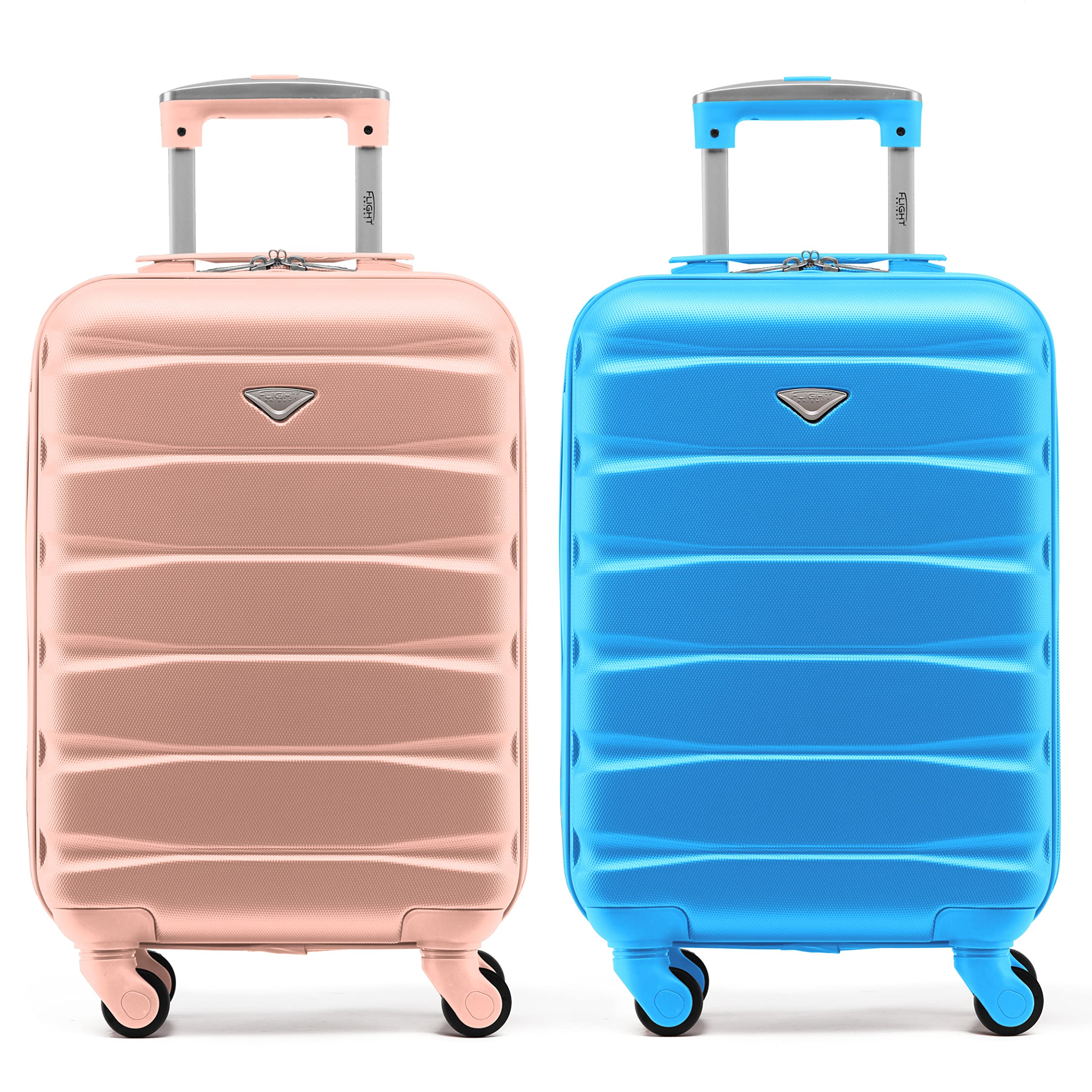 Flight Knight Suitcase Set of 2 Lightweight 4 Wheel ABS Hard Case Cabin Carry On Hand Luggage Approved for Over 100 Airlines Including easyJet, British Airways, Ryanair & Many More 55x35x20cm — view 152