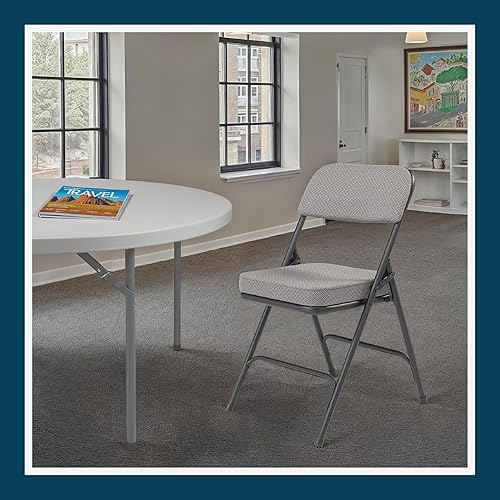 Miniatura 40 de OEF Furnishings Serie OEF3200 Sillas plegables de vinilo de alta calidad, resistentes, de grado industrial, asiento ultra acolchado de 2 pulgadas,