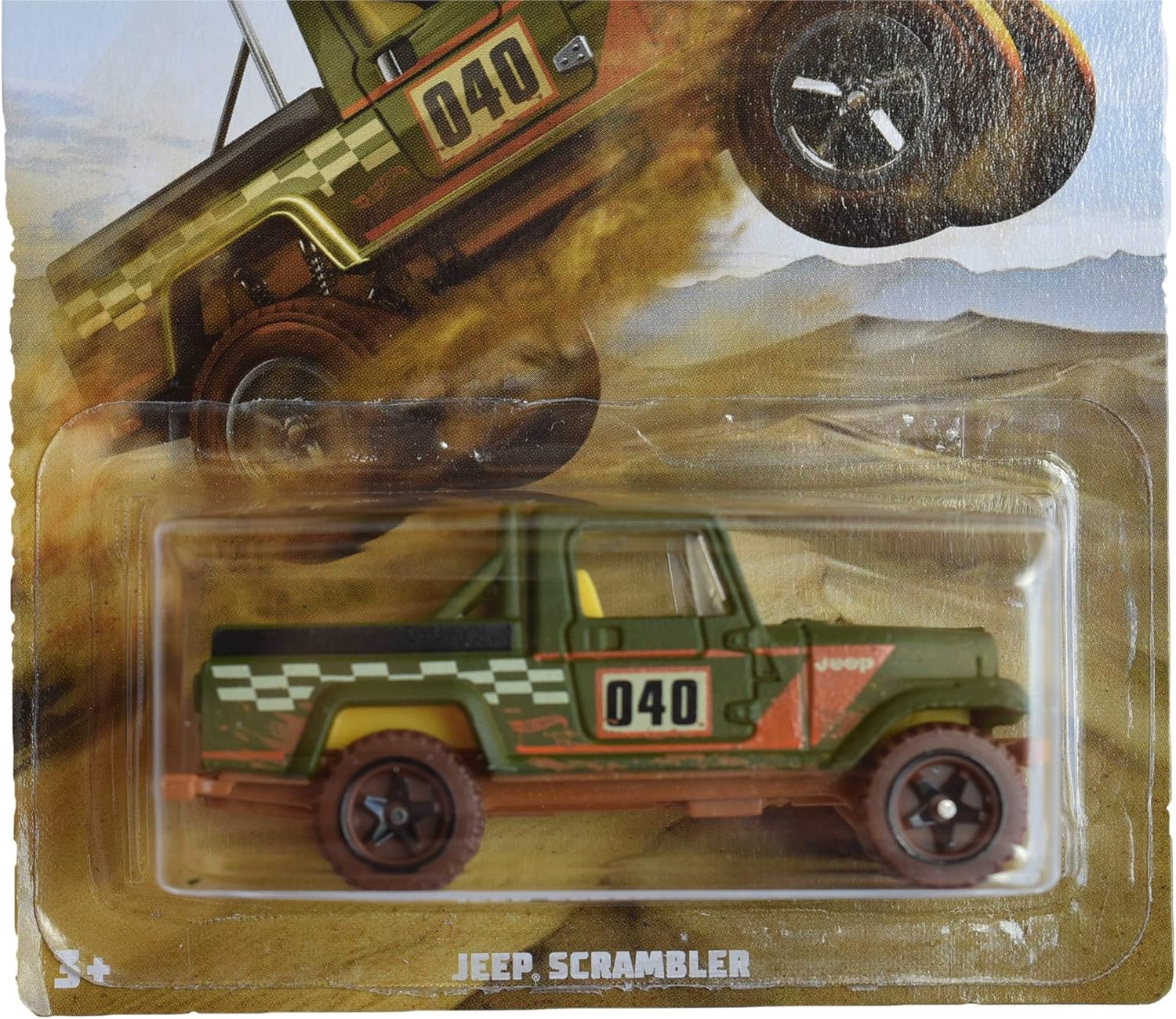 Hot Wheels Jeep Scrambler 1:64 Scale Green Truck