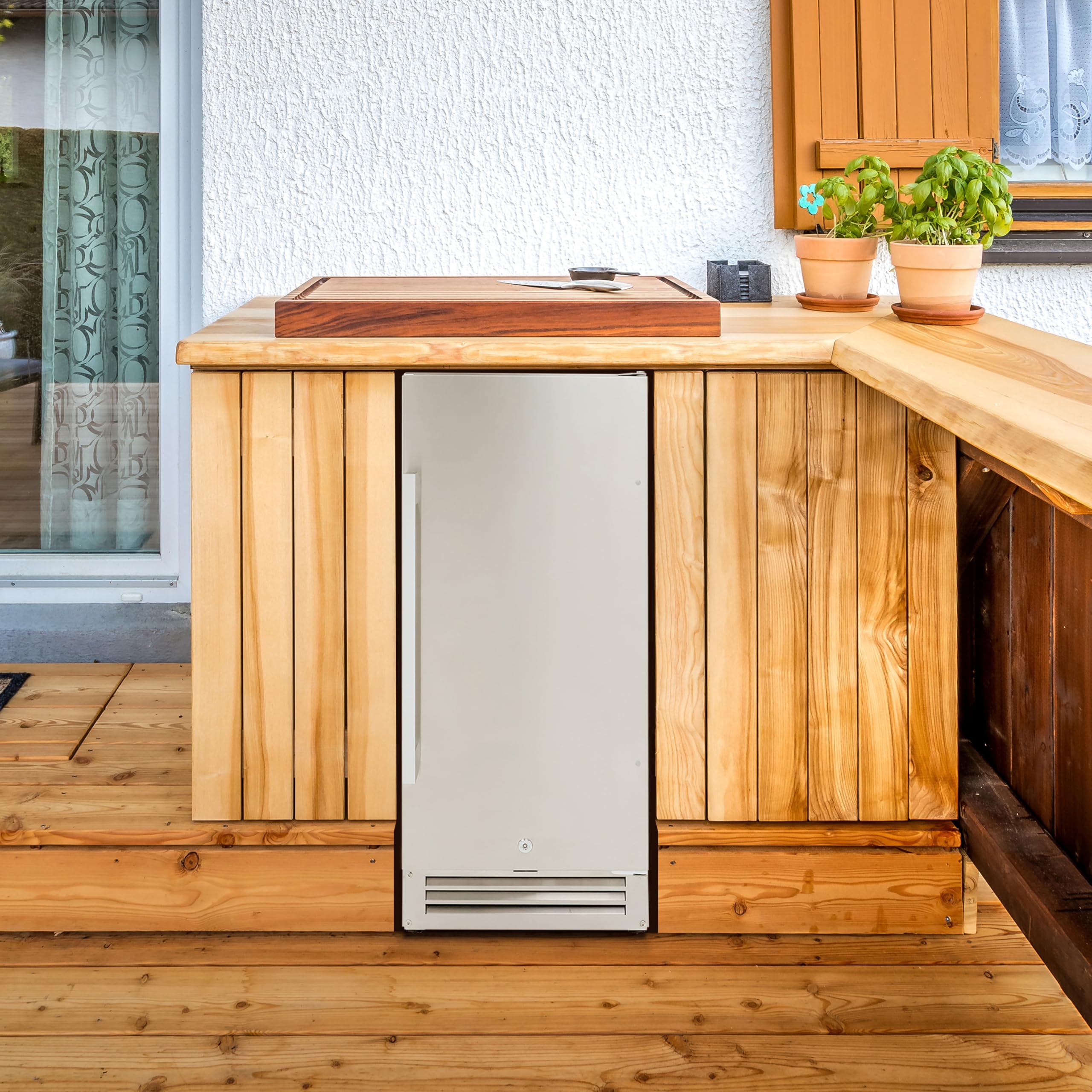 Avanti Elite Series Outdoor Refrigerator In Stainless Steel Or1533u3s | 2.9 Cu. Ft. Holds 96 Cans, Reversible Door | For Outdoor Kitchens, Patio, Bar, Undercounters, Stays Cool In 100° F on Fridge.com - View 6
